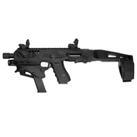 

Command Arms Micro Conversion Kit, MCK, for Glock 17, 19, 19X, 22, 23, 31, 32 & G45 - Stabilizer Model, Black