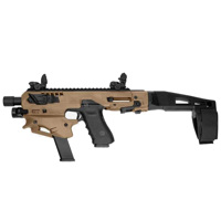 

Command Arms Micro Conversion Kit, MCK, for Glock 17, 19, 19X, 22, 23, 31, 32 & G45 - Stabilizer Model, Tan/Flat Dark Earth