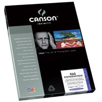 

Canson Infinity Rag Photographique 100% Cotton Rag, Ultra Smooth White Matte Inkjet Paper, 210gsm, 11x17", 25 Sheets