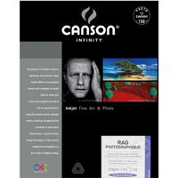 

Canson Infinity Rag Photographique Smooth Matte Paper, 210gsm, 12.7mil, 13x19", 25 Sheets