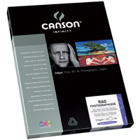 

Canson Infinity Rag Photographique 100% Cotton Rag, Ultra Smooth White Matte Inkjet Paper, 310gsm, 8.5x11", 25 Sheets