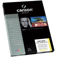 

Canson Infinity Velin Museum Rag , 100% Cotton Rag, Smooth Bright White Matte Inkjet Paper, 250gsm, 8.5x11", 25 Sheets