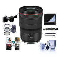 

Canon RF 15-35mm f/2.8 L IS USM Zoom Lens - Bundle With 82mm Filter Kit, Flex Lens Shade, Lens Wrap, Lens Cleaner, Capleash II, Cleaning Kit, PC Software Package