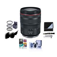 

Canon RF 24-105mm f/4 L IS USM Zoom Lens - U.S.A. Warranty - Bundle With 77mm Filter Kit, Flex Lens Shade, Lens Wrap, Cleaning Kit, Capleash II, Lens Cleaner, Pc Software Package