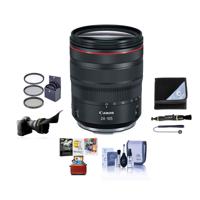 

Canon RF 24-105mm f/4 L IS USM Zoom Lens - U.S.A. Warranty - Bundle With 77mm Filter Kit, Flex Lens Shade, Lens Wrap, Cleaning Kit, Capleash II, Lens Cleaner, Mac Software Package