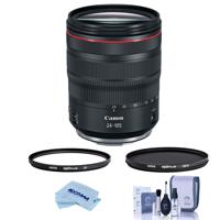 

Canon RF 24-105mm f/4 L IS USM Zoom Lens - U.S.A. Warranty - Bundle With Hoya NXT Plus 77mm 10-Layer HMC UV Filter, HOYA 77mm NXT Circular Polarizer Filter, Cleaning Kit, Microfiber Cloth