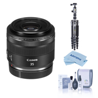 

Canon RF 35mm f/1.8 Macro IS STM Lens, Bundle with Vanguard VEO 2 235AB Aluminum Tripod