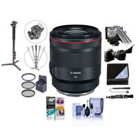 

Canon RF 50mm f/1.2 L USM Lens - U.S.A. Warranty - Bundle With 77mm Filter Kit, Flex Lens Shade, LENSALIGN MkII Focus Calibration System, Photo / Video Monopod, Lens Wrap, Software Package And More