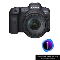 

Canon EOS R5 Mirrorless Digital Camera with RF 24-105mm f/4 L IS USM Lens - with Capture One Pro 21 Photo Editing Software