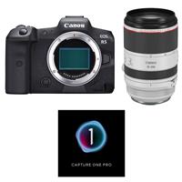 Canon EOS R5 Mirrorless Digital Camera Body with RF 70-200mm f/2.8 L IS USM Lens with Capture One Pro Photo Editing Software