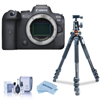 

Canon EOS R6 Full-Frame Mirrorless Digital Camera Body, Black - Bundle with Tripod