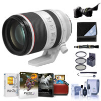 

Canon RF 70-200mm f/2.8L IS USM Zoom Lens - U.S.A. Warranty - Bundle With Flex Lens Shade, 77mm FIlter Kit, Lens Wrap, Cleaning Kit, Cpaleash II, Lens Cleaner, Mac Software Package