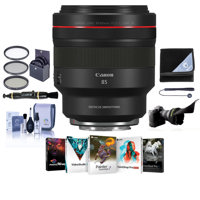 

Canon RF 85mm f/1.2 L USM DS Lens - Bundle With 82mm Filter Kit, Flex Lens Shade, Lens Wrap, Cleaning Kit, Capleash II, Lens Cleaner, Pc Software Package