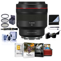 

Canon RF 85mm f/1.2 L USM DS Lens - Bundle With 82mm Filter Kit, Flex Lens Shade, Lens Wrap, Cleaning Kit, Capleash II, Lens Cleaner, Mac Software Package