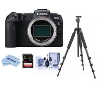 

Canon EOS RP Mirrorless Full Frame Digital Camera Body - Bundle With Slik Pro II 4-section Aluminum Tripod with BallHead Gunmetal, 64GB U3 SDXC Card, Cleaning Kit, Microfiber Cloth