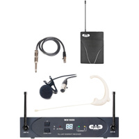 

CAD Audio StageSelect WX1610 Wireless Bodypack System, Includes Receiver, Bodypack Transmitter, E19 Equitek Miniature Earworn Microphone, WXLAV Lavalier Microphone, Frequency Band: G: 542 to 564MHz