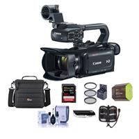 Canon XA11 Compact Professional Camcorder with HDMI, 20x HD Optical Zoom, - Bundle With Video Bag, 32GB SDHC U3 Card, Spare Batt