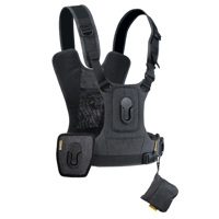 

Cotton Carrier G3 Harness System for 2x DSLR Camera with Attached Lenses, Charcoal Grey
