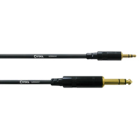 

Cordial Cables Cordial Cables Stereo Headphone/Line Adapter/Extender; 5ft. CFM 1.5 WV 1/4" TRS Male to 1/8" TRS Male; 5ft.