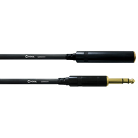 

Cordial Cables Cordial Cables Stereo Headphone/Line Adapter/Extender; 10ft. CFM 3 VK 1/4" TRS Male to 1/4" TRS Female; 10ft.