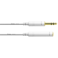 

Cordial Cables Cordial Cables Stereo Headphone/Line Adapter/Extender; 10ft. CFM 3 VK-SNOW 1/4" TRS Male to 1/4" TRS Female; 10ft.