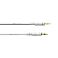 

Cordial Cables Cordial Cables Stereo Headphone/Line Adapter/Extender; White, 2ft. 1/8" TRS Male to 1/8" TRS Male; White, 2ft.