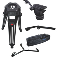 

Cartoni Focus 18 Fluid Head System, Includes H601 Aluminum Single-Stage Heavy-Duty EFP Tripod Legs and P733 On-Ground Metal Spreader