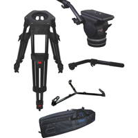 

Cartoni Focus 18 Fluid Head System, Includes H602 Aluminum 2-Stage Heavy-Duty EFP Tripod Legs and P733 On-Ground Metal Spreader