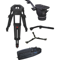 

Cartoni Focus 18 Fluid Head System, Includes H602 Aluminum 2-Stage Heavy-Duty EFP Tripod Legs and P732 Mid-Level Spreader