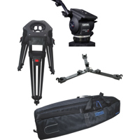 

Cartoni Focus 22 Fluid Head System, Includes H601 Aluminum Single-Stage Heavy-Duty EFP Tripod Legs and P731 Mid-Level Spreader