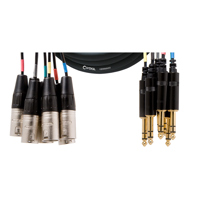 

Cordial Cables Cordial Cables 8-Channel Balanced Multicore Cable Loom; 16ft. (8x) XLR Male to (8x) 1/4" TRS Male; 16ft.