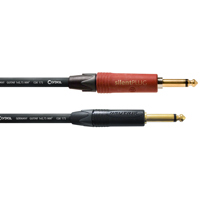 

Cordial Cables Cordial Cables High-Copper Premium Instrument Cable; Translucent, SilentPlug, 10ft. 1/4" TS Male to 1/4" TS Male SilentPlug; Translucent, 10ft.
