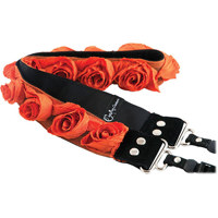 

Capturing Couture Floral Collection, Orange Organza Fashion Camera Strap for DSLR/SLR Cameras