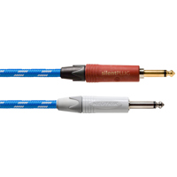 

Cordial Cables Cordial Cables Premium Instrument Cable; Woven Jacket, Neutrik SilentPlug, 20ft. 1/4" TS Male to 1/4" TS Male SilentPlug; Woven Jacket, 20ft.