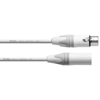 

Cordial Cables Cordial Cables High-Performance Premium Balanced Microphone Cable; White, 8ft. XLR Female to XLR Male; 8ft.