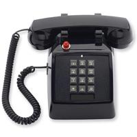 

Cetis Scitec 2510D Single-Line Telephone with Message Waiting Light, Double-Gong Bell Ringer, Black