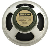 

Celestion G12M Greenback 12" Guitar Speaker with Classic British Sound, 8 Ohms Nominal Impedance, 98dB Sensitivity, 75-5000Hz Frequency Range, 25W Power, Single