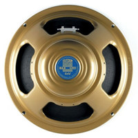 

Celestion Gold 12" Classic Guitar Loudspeaker, 8 Ohms Nominal Impedance, 100dB Sensitivity, 75-5000Hz Frequency Range, 50W Power, Single