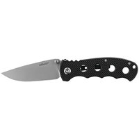 

Coast FX412 Frame Lock Folder Stainless Steel 1/2 Serrated Drop Point Knife, 4" Satin Blade, Wood Handle