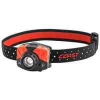 

Coast FL75 Dual Color Pure Beam Focusing Headlamp, 435 Lumens, 469' Beam, Red/Gray, AAA Battery