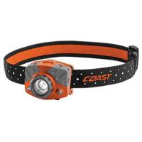 

Coast FL75 Dual Color Pure Beam Focusing Headlamp, 435 Lumens, 469' Beam, Orange/Gray, AAA Battery