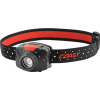 

Coast FL60R Rechargeable Wide Angle Flood Beam Headlamp, 450 Lumens, 108' Beam, Black/Red
