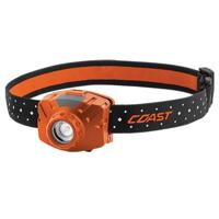 

Coast FL60R Rechargeable Wide Angle Flood Beam Headlamp, 450 Lumens, 108' Beam, Orange/Gray