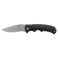 

Coast DX318 Double Lock Folder Stainless Steel 1/2 Serrated Drop Point Knife, 3.75" Satin Blade, Rubberized Handle