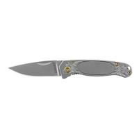

Coast FX226 Frame Lock Folder Stainless Steel Plain Edge Drop Point Knife, 2.12" Satin Blade, Stainless Steel Handle