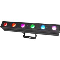 

CHAUVET Professional COLORdash Batten Quad-6 LED Light with Power Cable, Hanging Bracket, 3-pin and 5-pin DMX Connectors, 390.7lux at 5m Illuminance