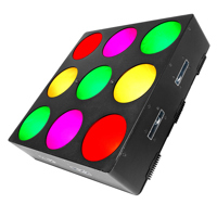 

CHAUVET DJ Core 3x3 LED Pixel Mapping and Wash Panel with Power Cord, 5mm Allen Key, Hanging Bracket, 3-pin DMX Connectors, 1025 lux Illuminance at 2m