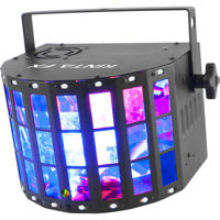 

CHAUVET DJ Kinta FX RGBW LED Derby/Laser/Strobe Multi-Effect Fixture, 2 or 9 DMX Channel, 3-Pin XLR DMX Connector, 16x SMD LED Strobe