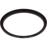 

Cavision 72mm Front to 67mm Rear Threaded Thin Step-Up Ring, 75mm Outside Diameter, 6mm Depth