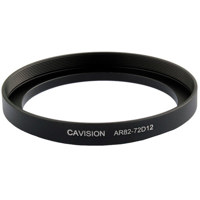 

Cavision Medium-Thick Step-Up Ring, Front 82mm Thread (85mm OD), Rear 72mm Thread, Depth 12mm